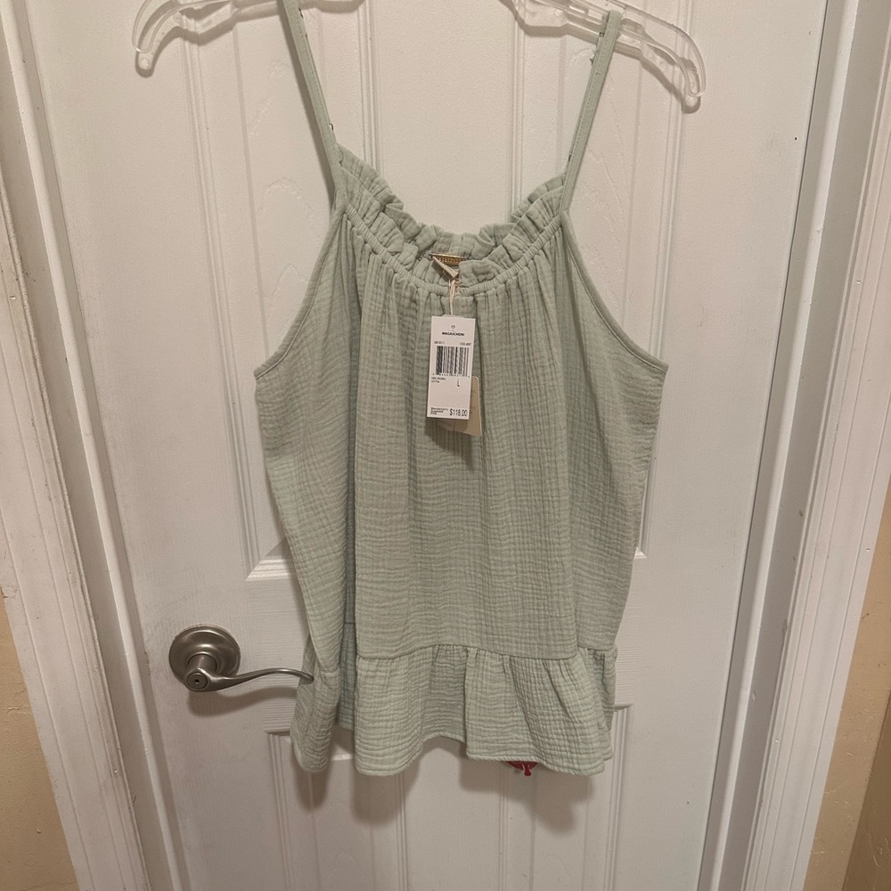 Magaschoni cool mint tank top